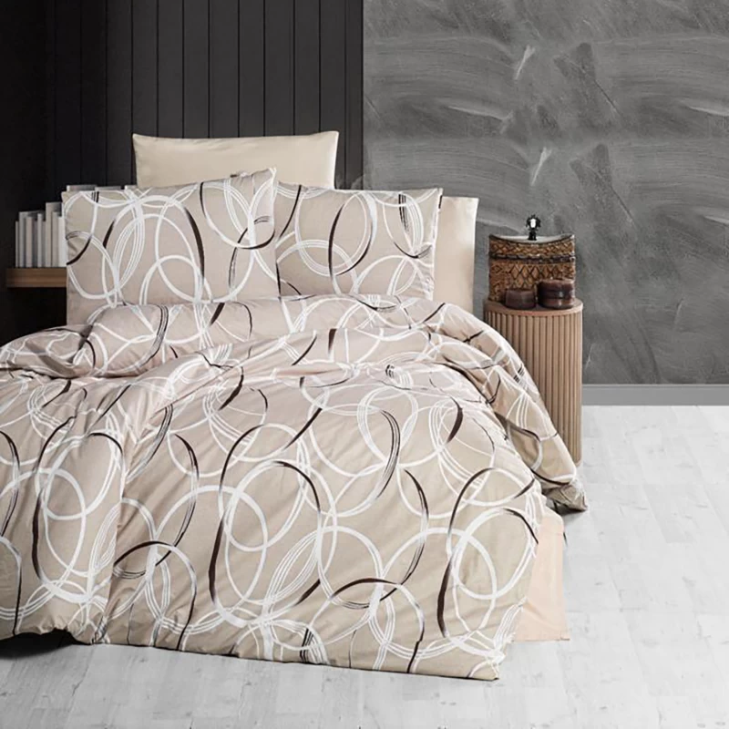 Lenjerie de pat ranforce Clasy king size (RNF_24)