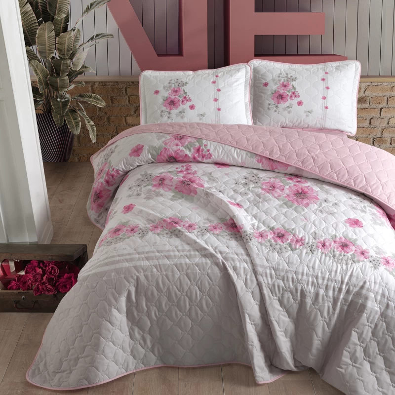 Cuvertură de pat Clasy-matlasată 2 persoane (LOVERS)