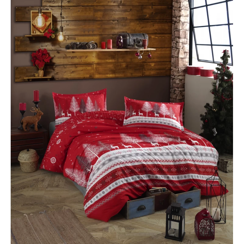 Lenjerie de pat ranforce Clasy king size (NADAL)