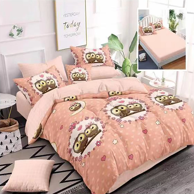 LENJERIE FINET 6 PIESE CU HUSĂ - 160x200 ȘI 180x200 (HF6P27)