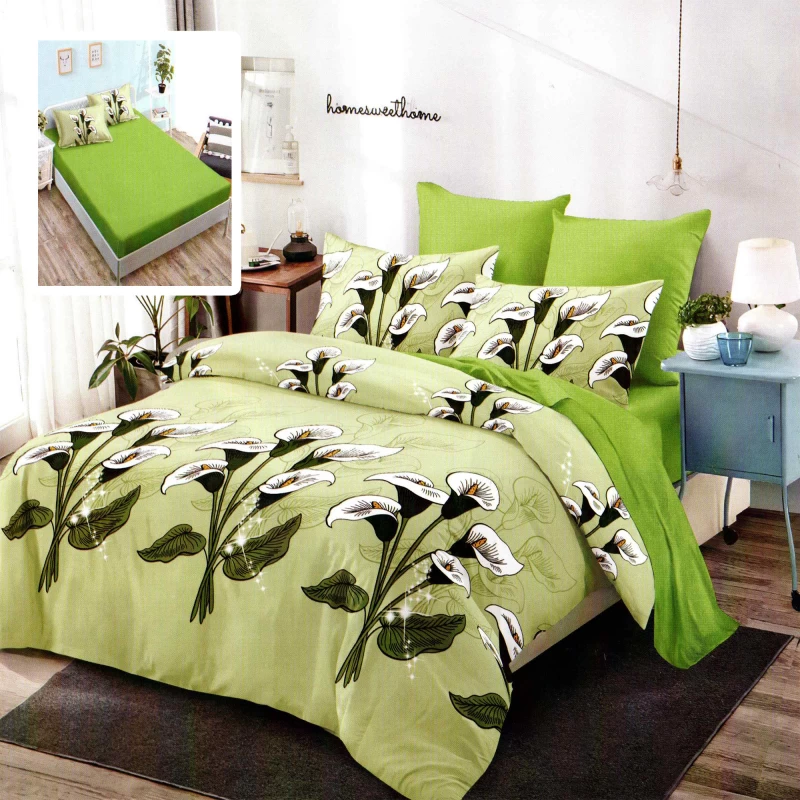 LENJERIE FINET 6 PIESE CU HUSĂ - 160x200 ȘI 180x200 (HF6P185)